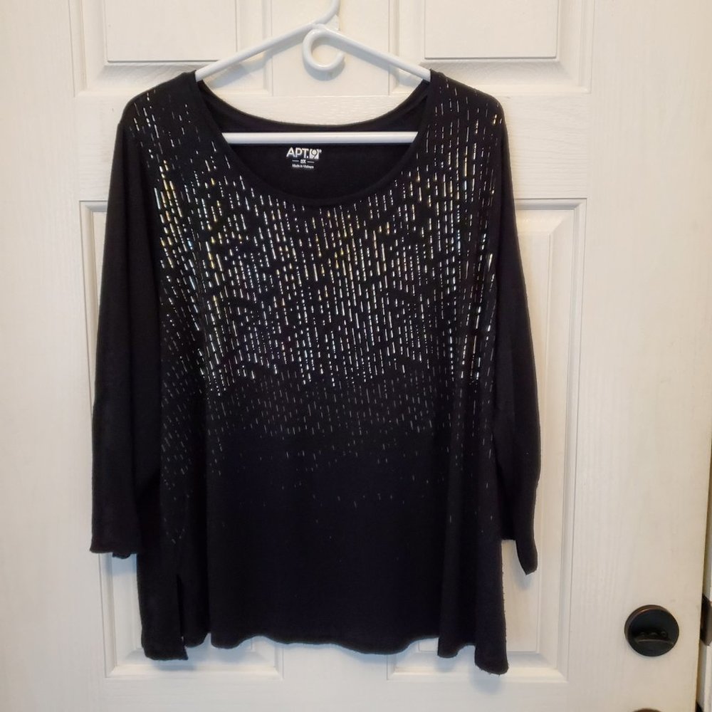APT. 9 Black Women's Blouse Size 3X